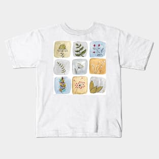 Scribbles in some squares Kids T-Shirt